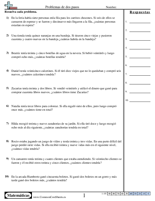 Ejercicos educativos de matemáticas y más. -  worksheet